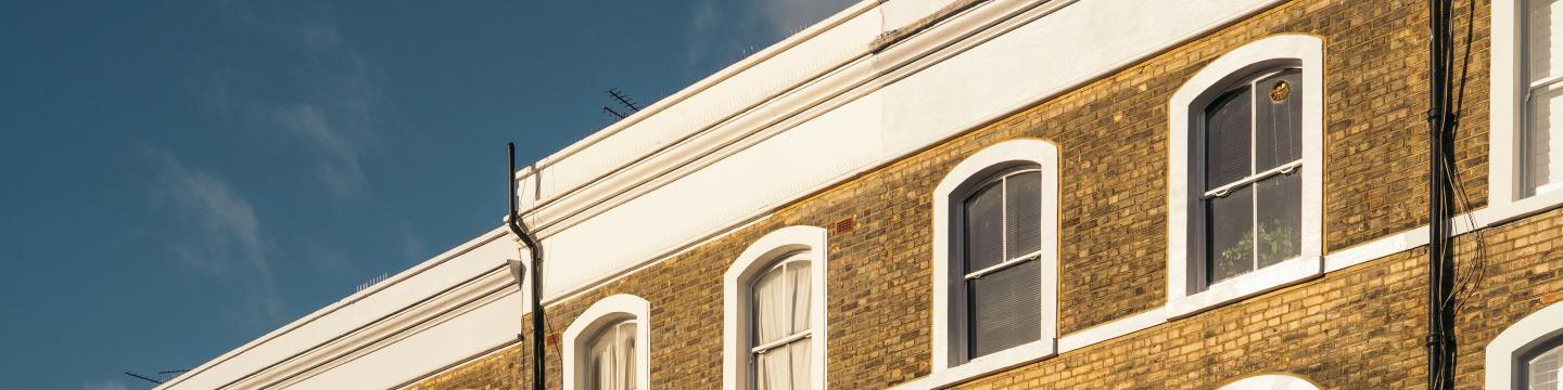 UK house with sky.