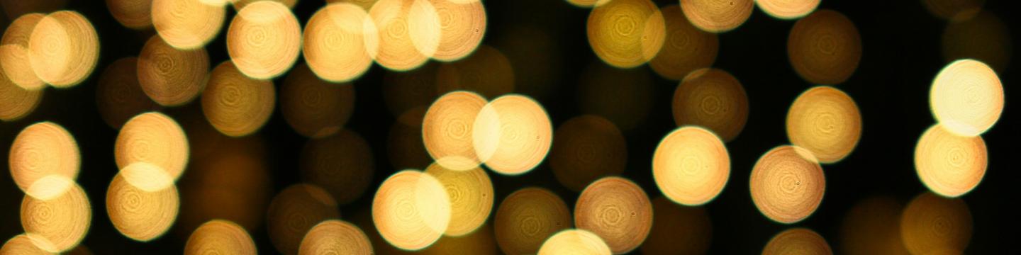 gold bokeh