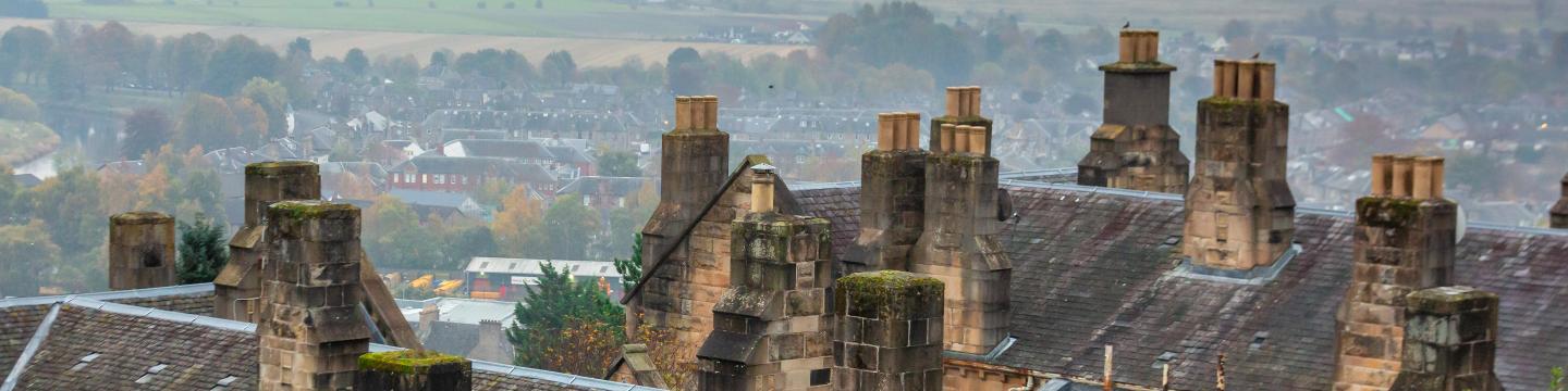 Rooftops in Scotland